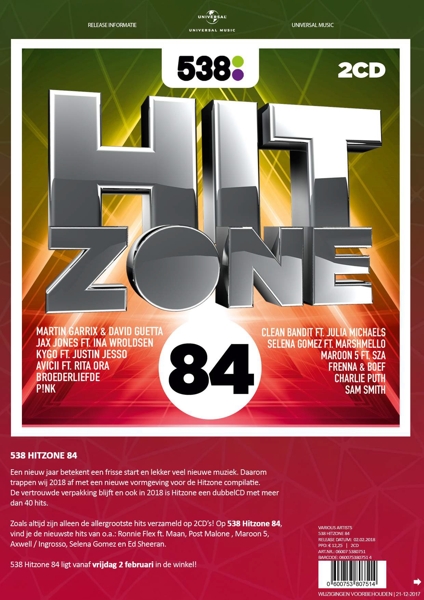 Pathologisch schermutseling evalueren 538 Hitzone 84 - Various Artists | Muziekafdeling Vanderveen